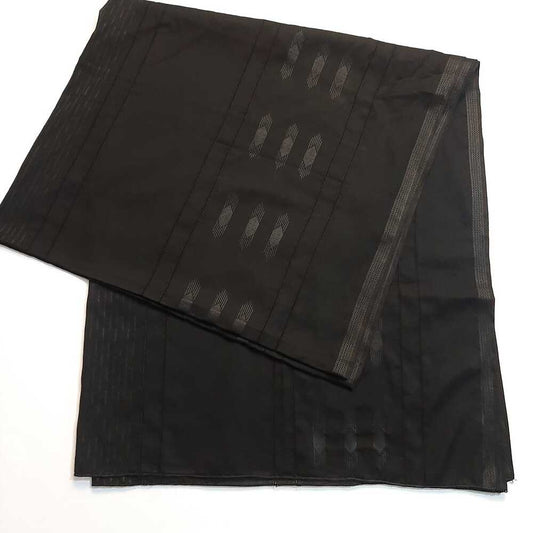 Self print Jaquard lawn dupatta - Black - ZD1108