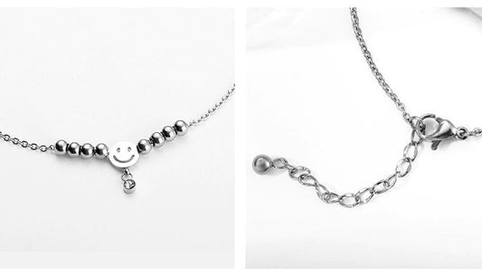 Silver Smily  Anklet ANK59