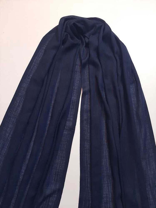 Turkish Lawn Scarf Stole – Navy – ZSC28
