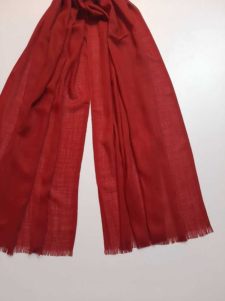 Turkish Lawn Scarf Stole – Red – ZSC28