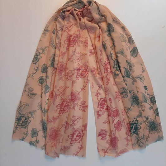 Printed Stole – 190 x 80 Cm - Multi- ZSC142