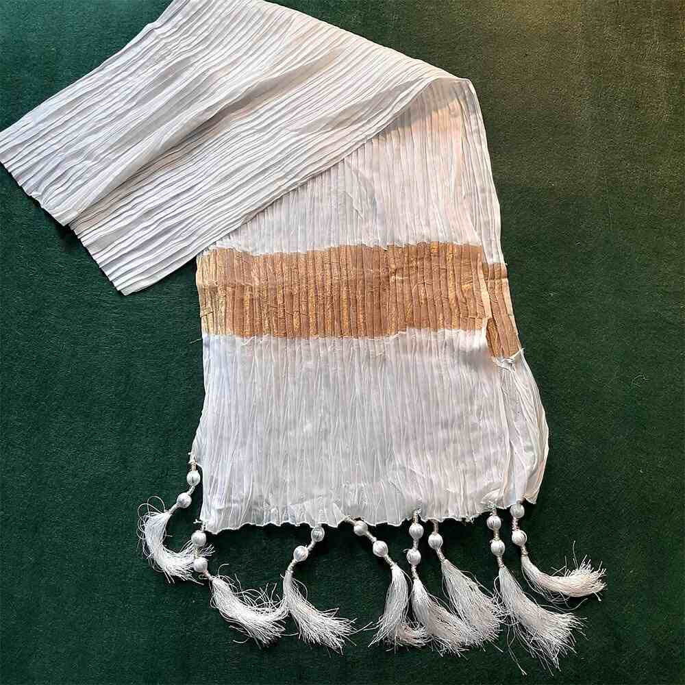 Crush Dupatta - Masuri - With Bottom Tassels - ZD205