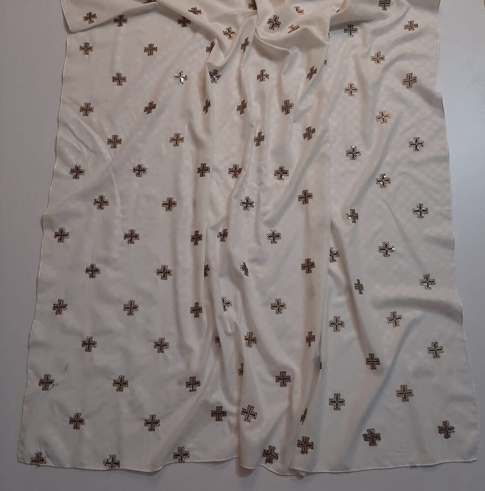 Embroided Self Print Chaddar Summer Shawl -  SH51