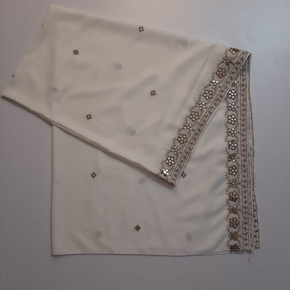 Embroided Swiss Lawn Chaddar Summer Shawl - SH17