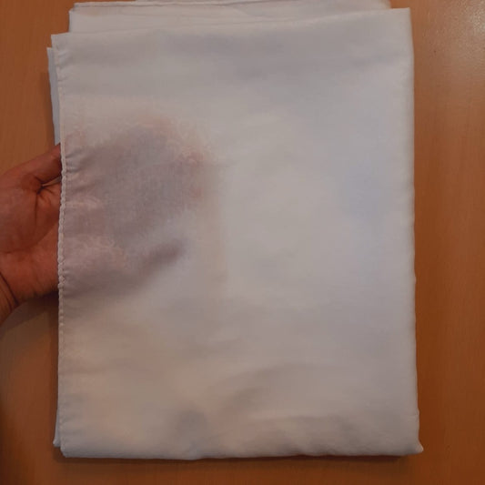 self print shawl swiss lawn white