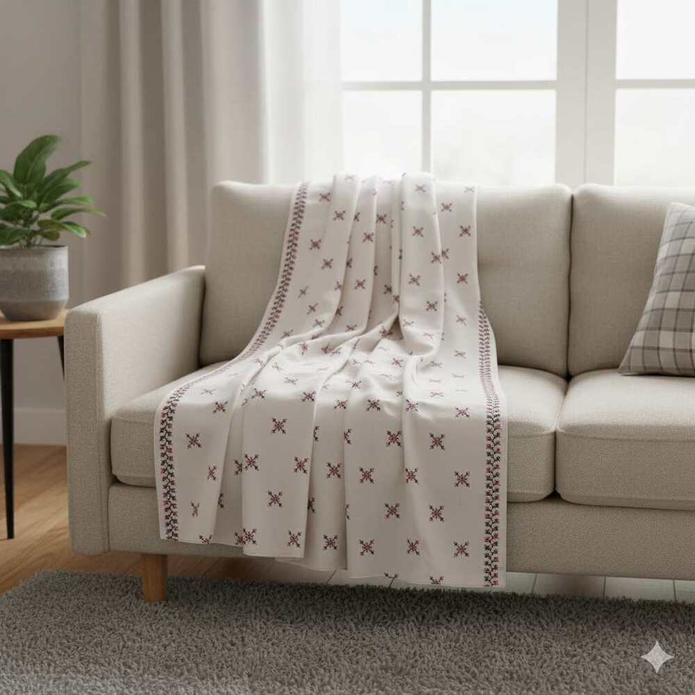 Embroided Swiss Lawn Summer Shawl - SH143