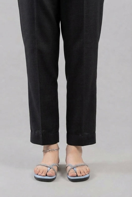 Lawn - Trouser Pant Plain - Black - ZT117