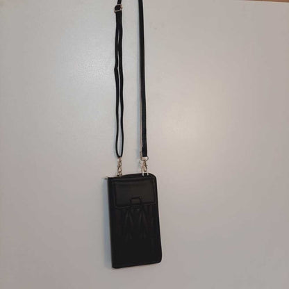 2 in 1 Wallet + Crossbody Bag - Black - W16