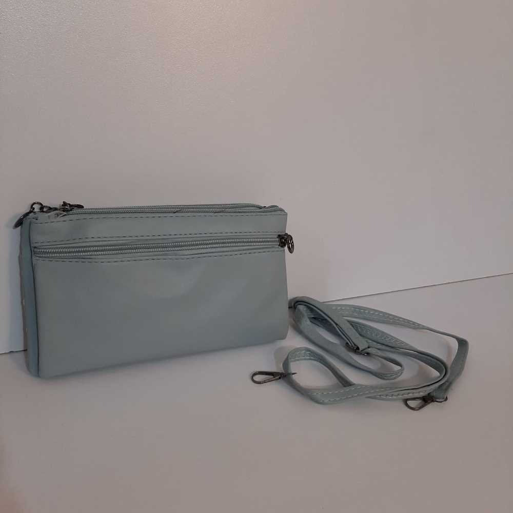 2 in 1 Wallet + Crossbody Bag - Blue - W18