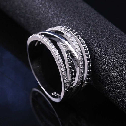 AAA Zircon Ring - Silver - AR245