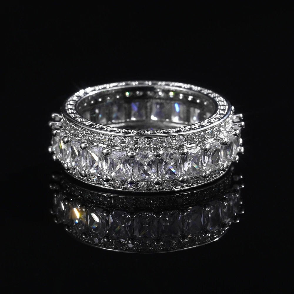 AAA Zircon -Diamante Ring - Silver - AR207 – ZARDI