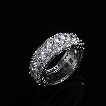 AAA Zircon -Diamante Ring - Silver - AR207