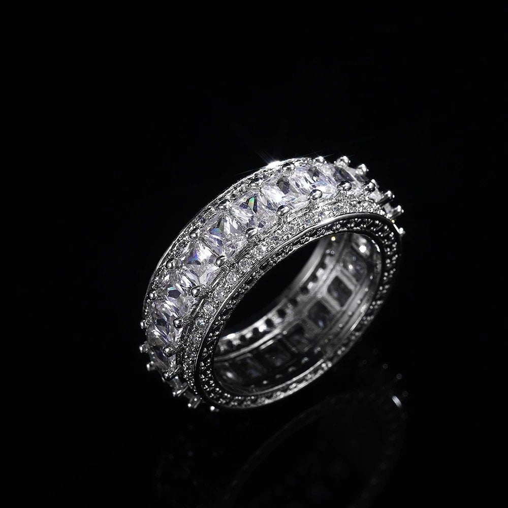 AAA Zircon -Diamante Ring - Silver - AR207 – ZARDI