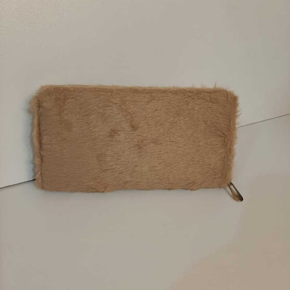 Fur design wallet - Beige - W11