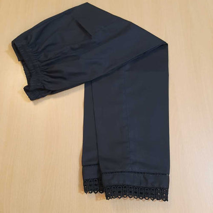 Girls Cotton Trouser  - Black - GT11