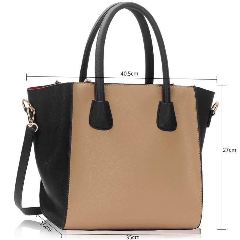 LS0061A Black / Nude Fashion Tote Bag