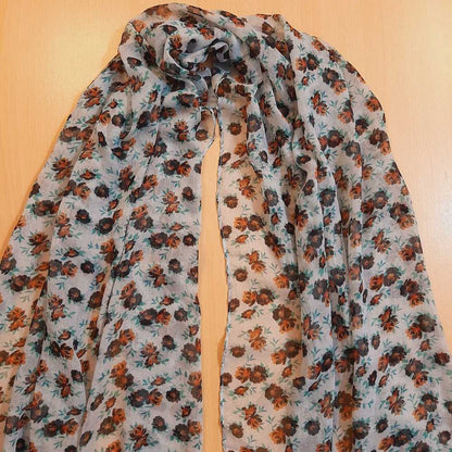 Printed Lawn Scarf Stole – 180 x 80 Cm – Multi – ZSC127