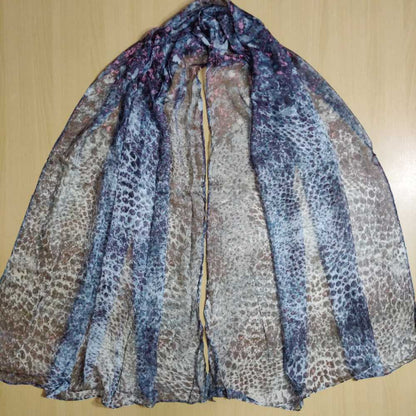 Printed Chiffon Scarf Stole – 185 x 70 Cm – ZSC120