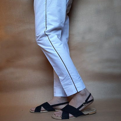 Pure Cotton - Trouser Pant For Women Ladies  - ZT169