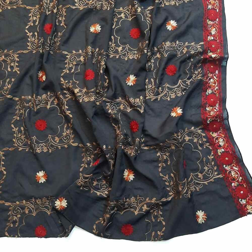 Embroided Swiss Lawn Summer Shawl  - SH109