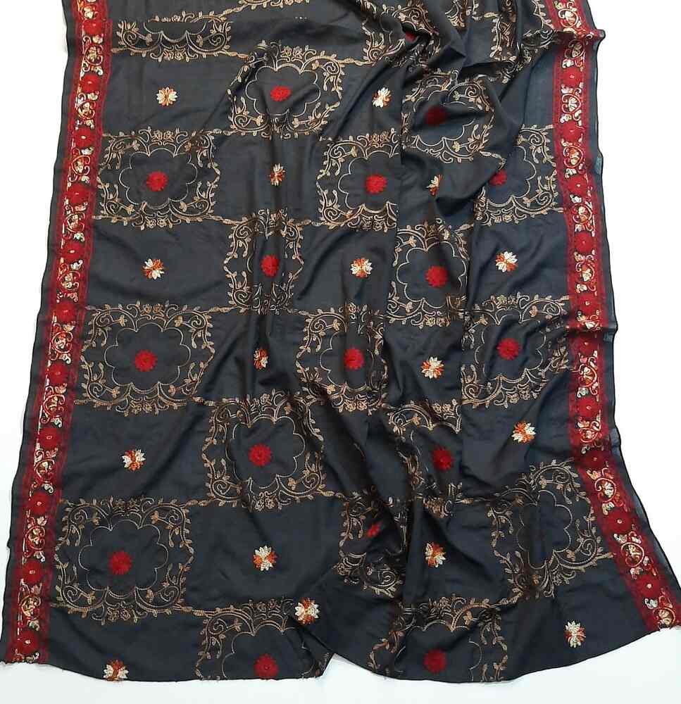 Embroided Swiss Lawn Summer Shawl  - SH109