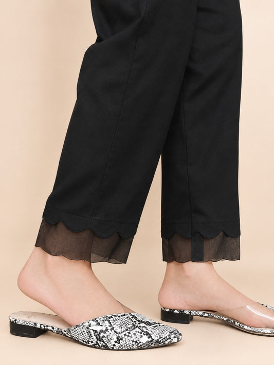 Organza Work Scallop Cotton - Trouser - BGT30