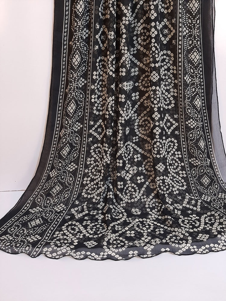 Chunri Printed Chiffon Dupatta  - ZD423