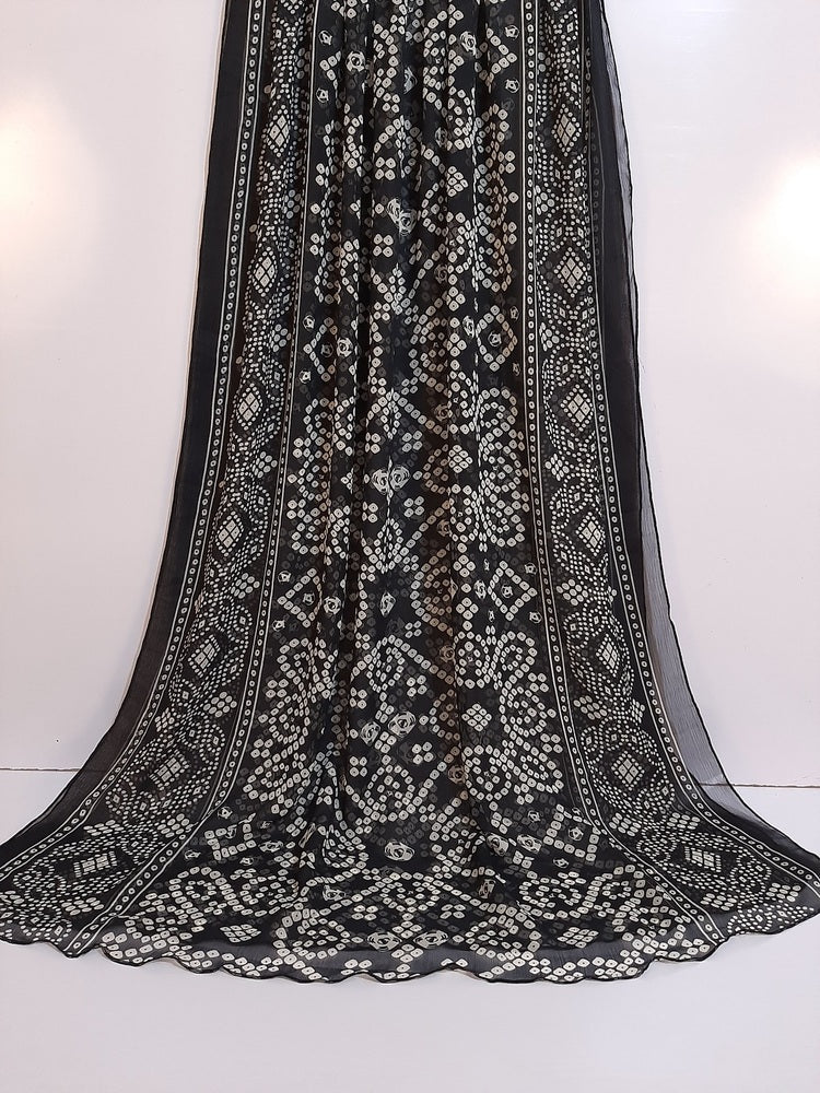 Chunri Printed Chiffon Dupatta  - ZD423