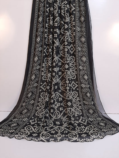 Chunri Printed Chiffon Dupatta  - ZD423