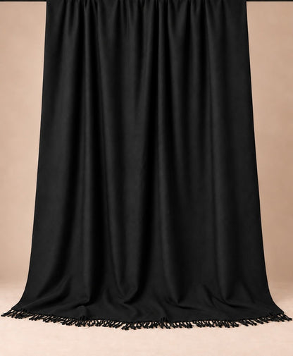 Black Plain Winter Shawl Plain – ZSH93