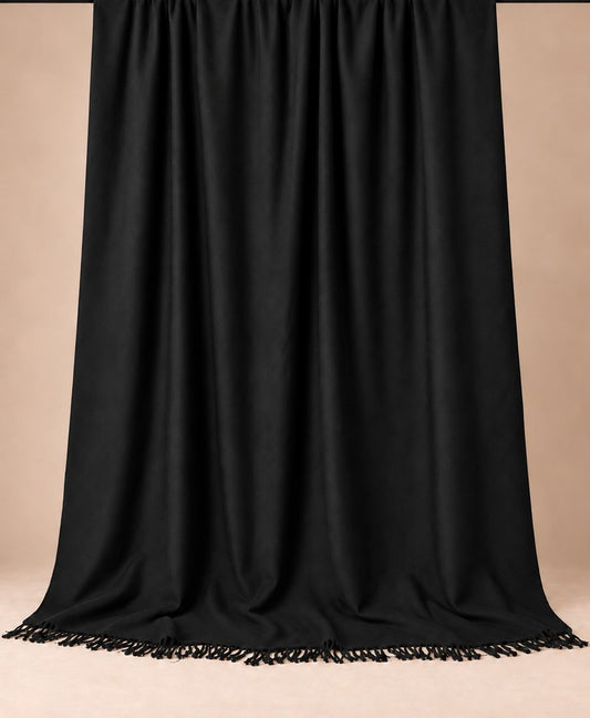 Black Plain Winter Shawl Plain – ZSH93