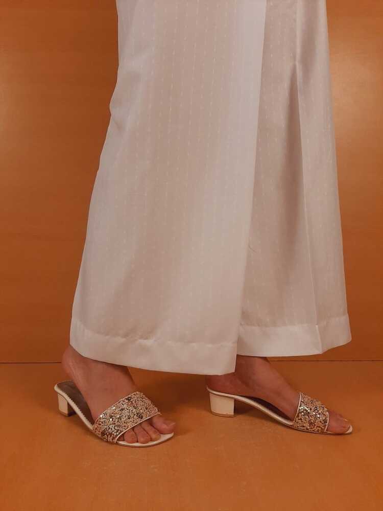 Brochia linen Palazo - White - ZT309