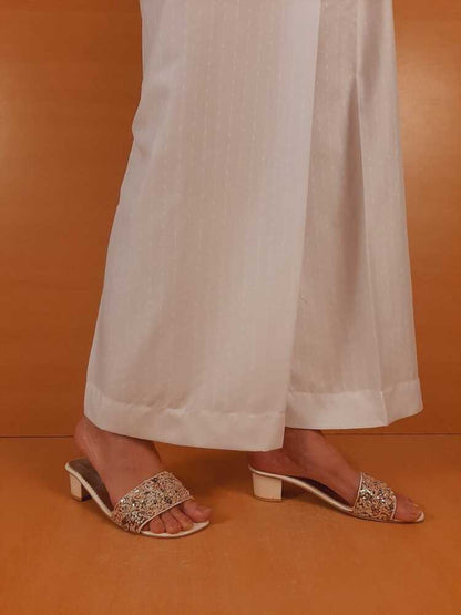 Brochia linen Palazo - White - ZT309