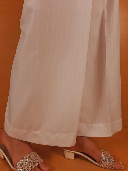 Brochia linen Palazo - White - ZT309