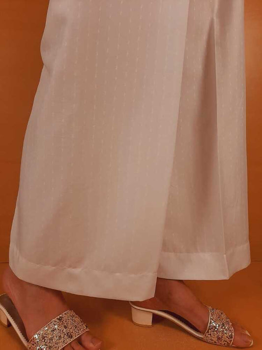 Brochia linen Palazo - White - ZT309