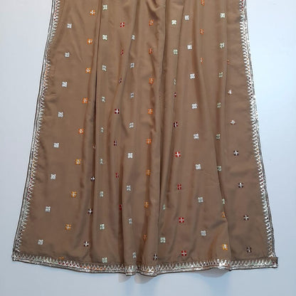 Embroided Swiss Lawn Summer Shawl Chaddar - Black - SH138