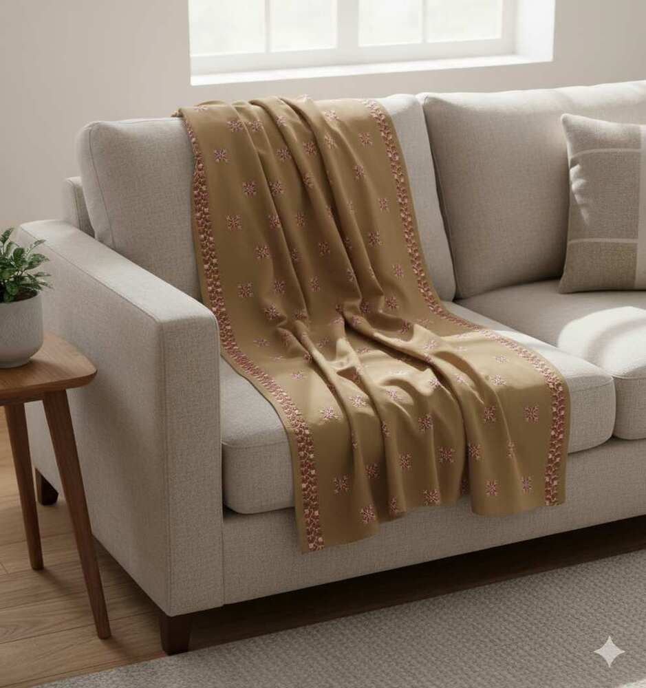 Embroided Swiss Lawn Summer Shawl - SH143