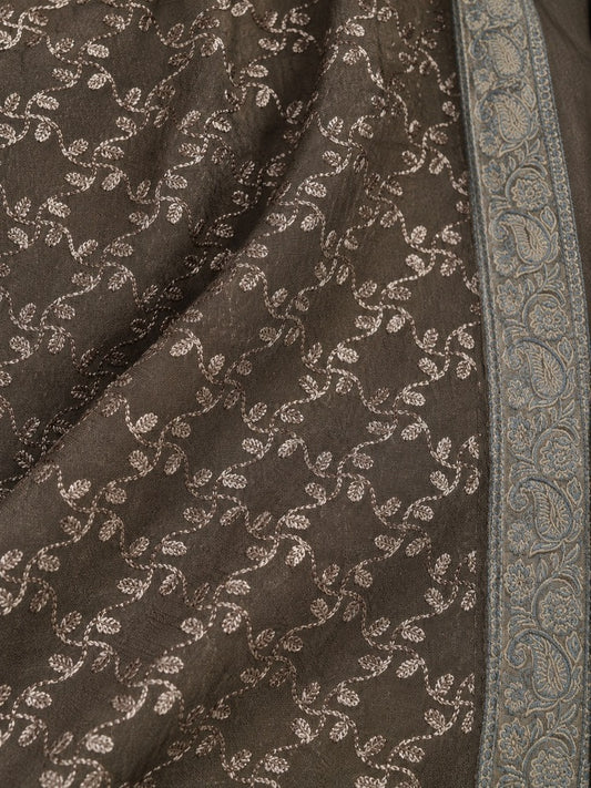 Ladies' winter shawl with decorative embroidery for winter outfits, available online in Pakistan