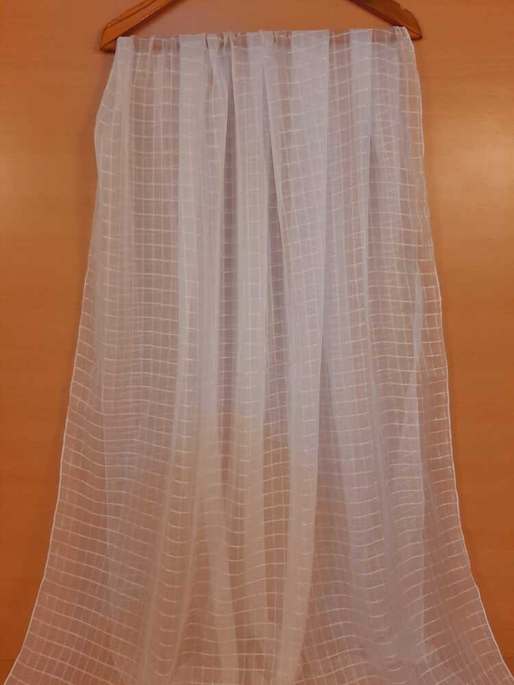 Checkered Chiffon Dupatta  - ZD805