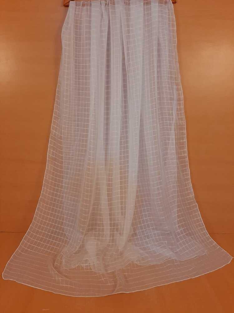 Checkered Chiffon Dupatta  - ZD805