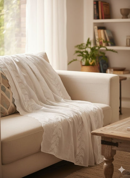 Embroided – Chikankari Summer Shawl / Chaddar - Lawn