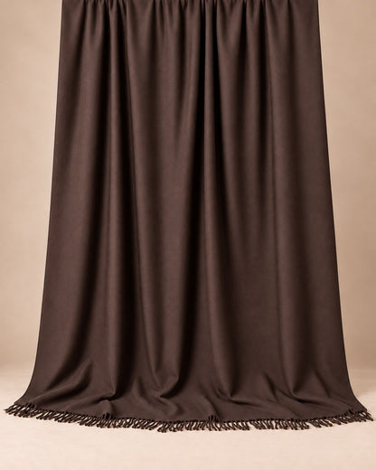 Chocolate Plain Winter Shawl Plain – ZSH93