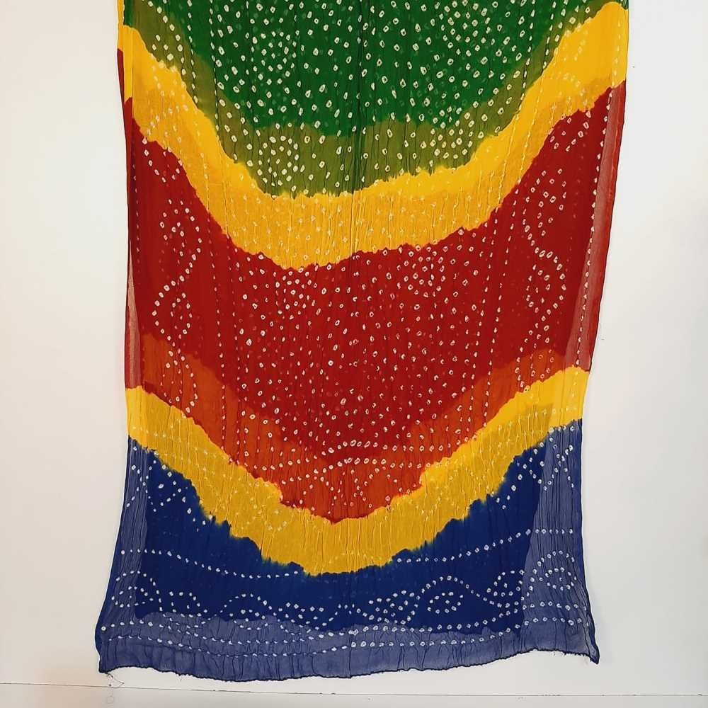 Chunri - Chiffon Dupatta - Large Length 2.75 Yards - Multi - ZD419