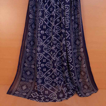 Chunri Print Chiffon Dupatta  - ZD704