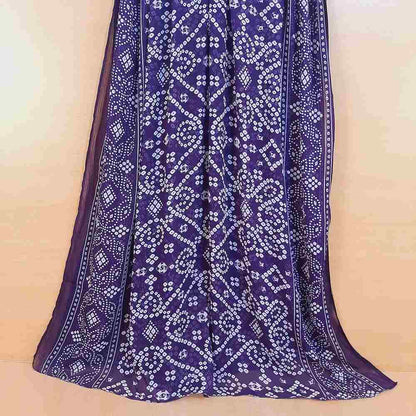 Chunri Print Chiffon Dupatta  - ZD704