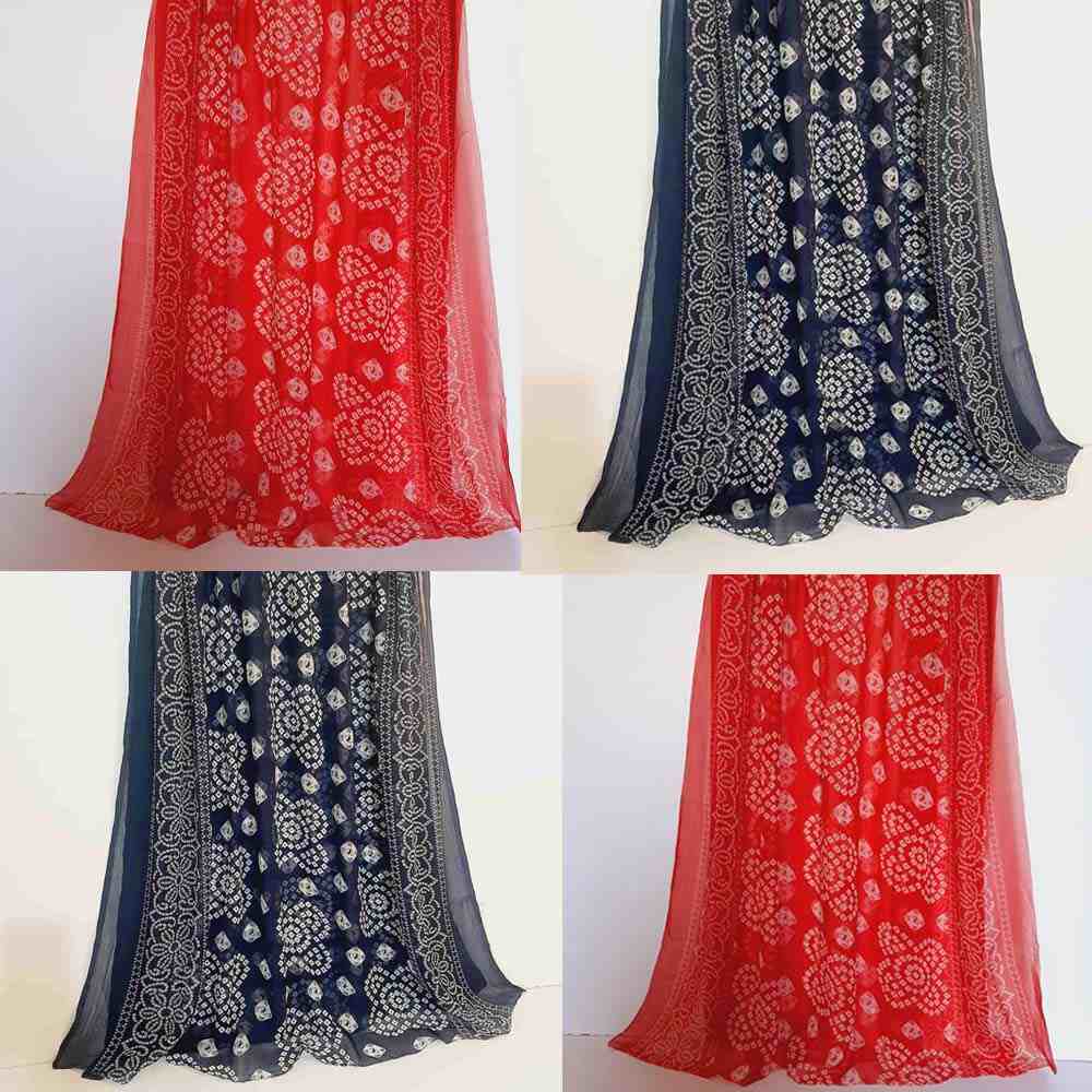 chunri printed chiffon dupatta 