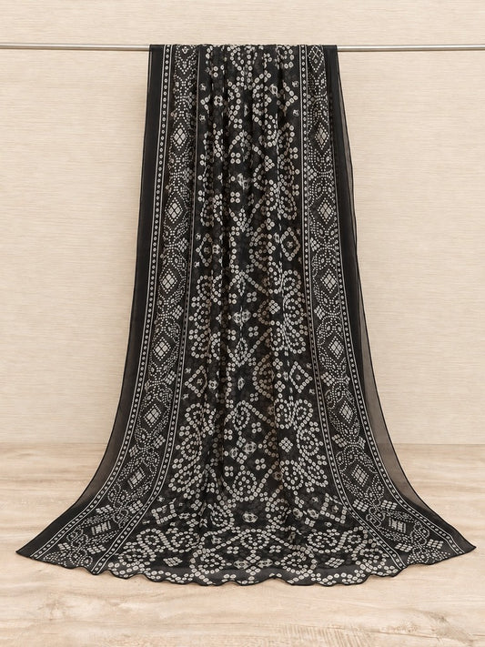Chunri Printed Chiffon Dupatta  - ZD423