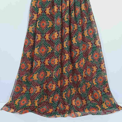 Chunri Printed Lawn Dupatta - Multi - ZD1148