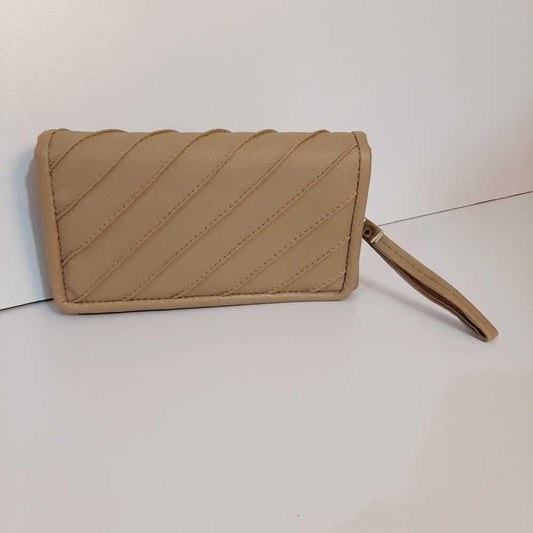 Double Zip Soft Leather Wallet - Nude - W08