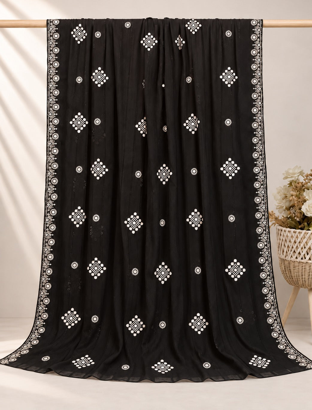 Embroided Tarkashi  Summer Shawl -  SH52